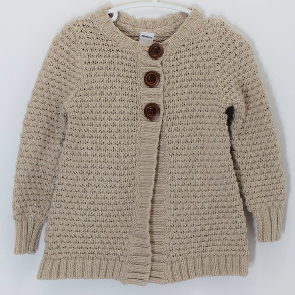 OLD NAVY Brown Short Sleeve Cardigan Sweater 2T - Picture 5 of 5